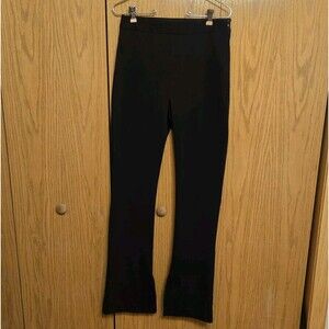 Express Pants Womens Small Black Skyscraper Super Highrise Side Zipper Split Hem
